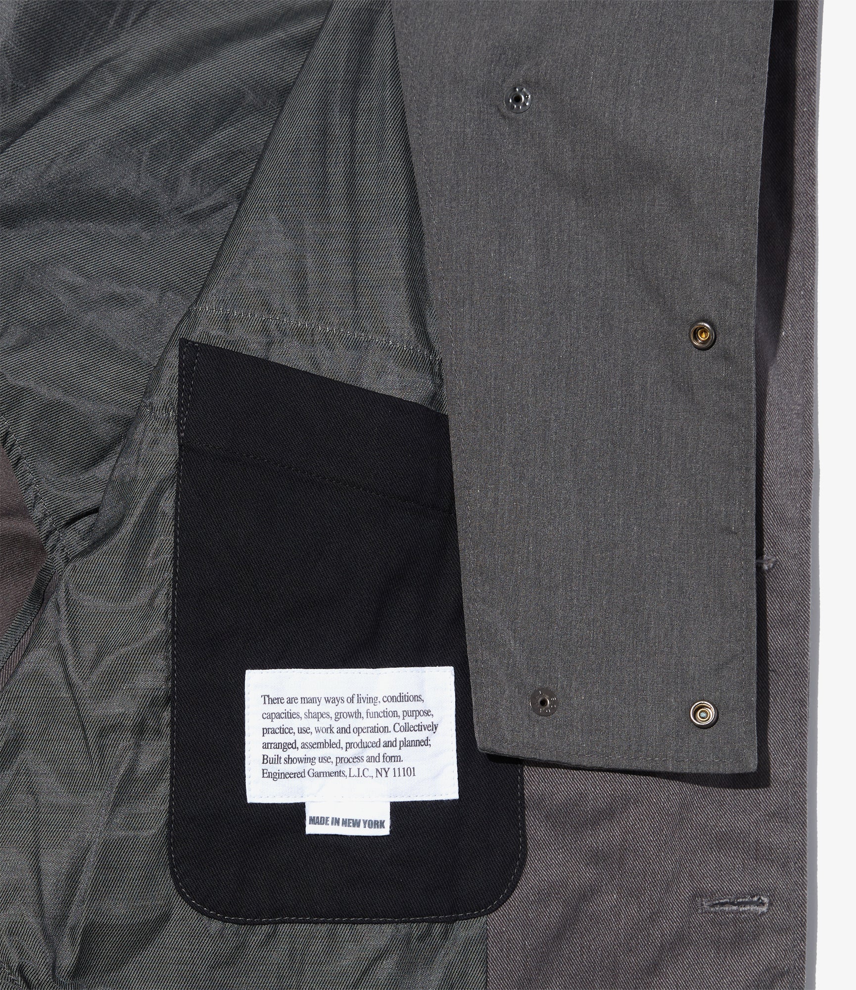 Chester Coat – Grey Tanker Twill