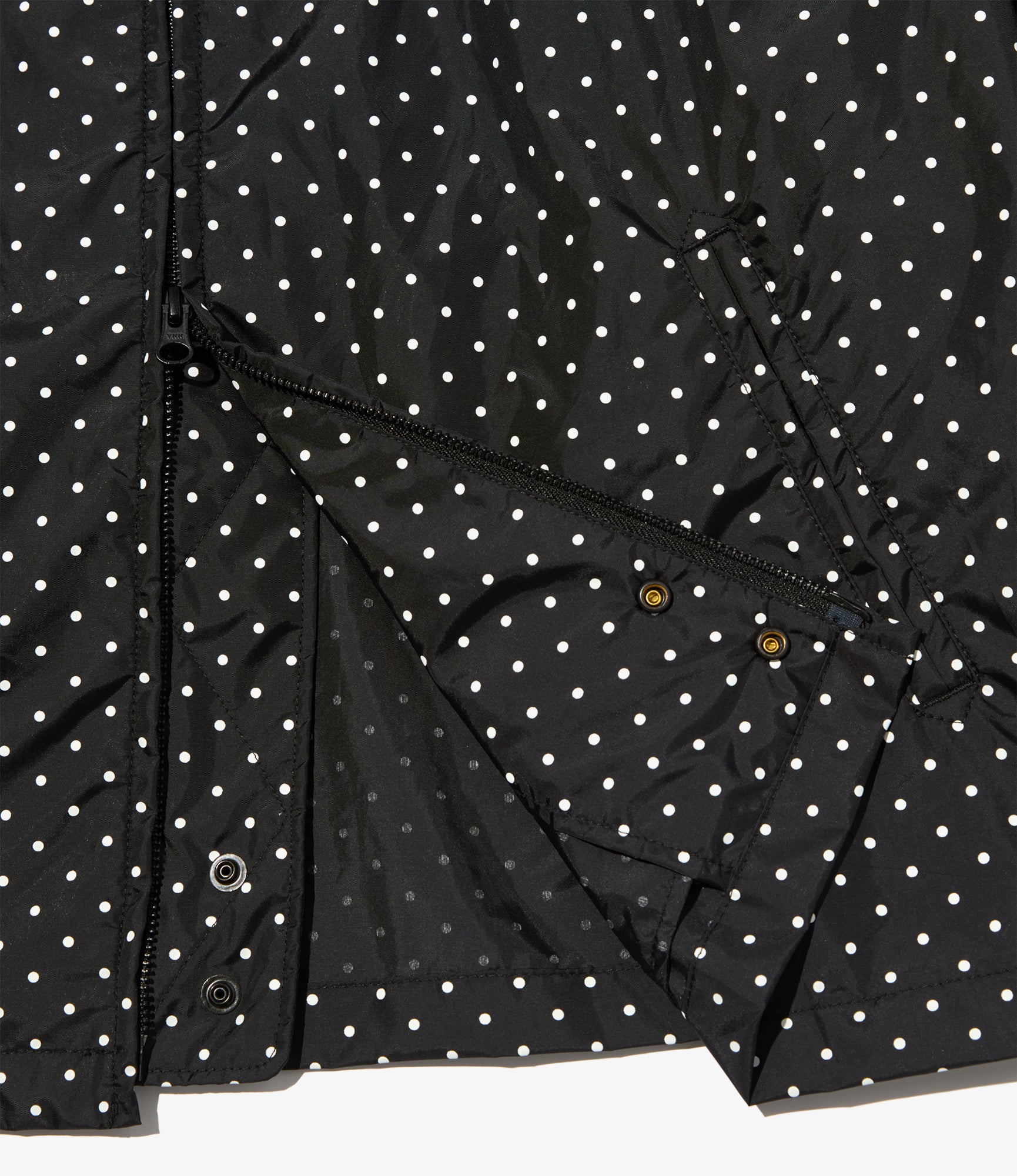 Claigton Jacket – Black Polka Dot Taffeta