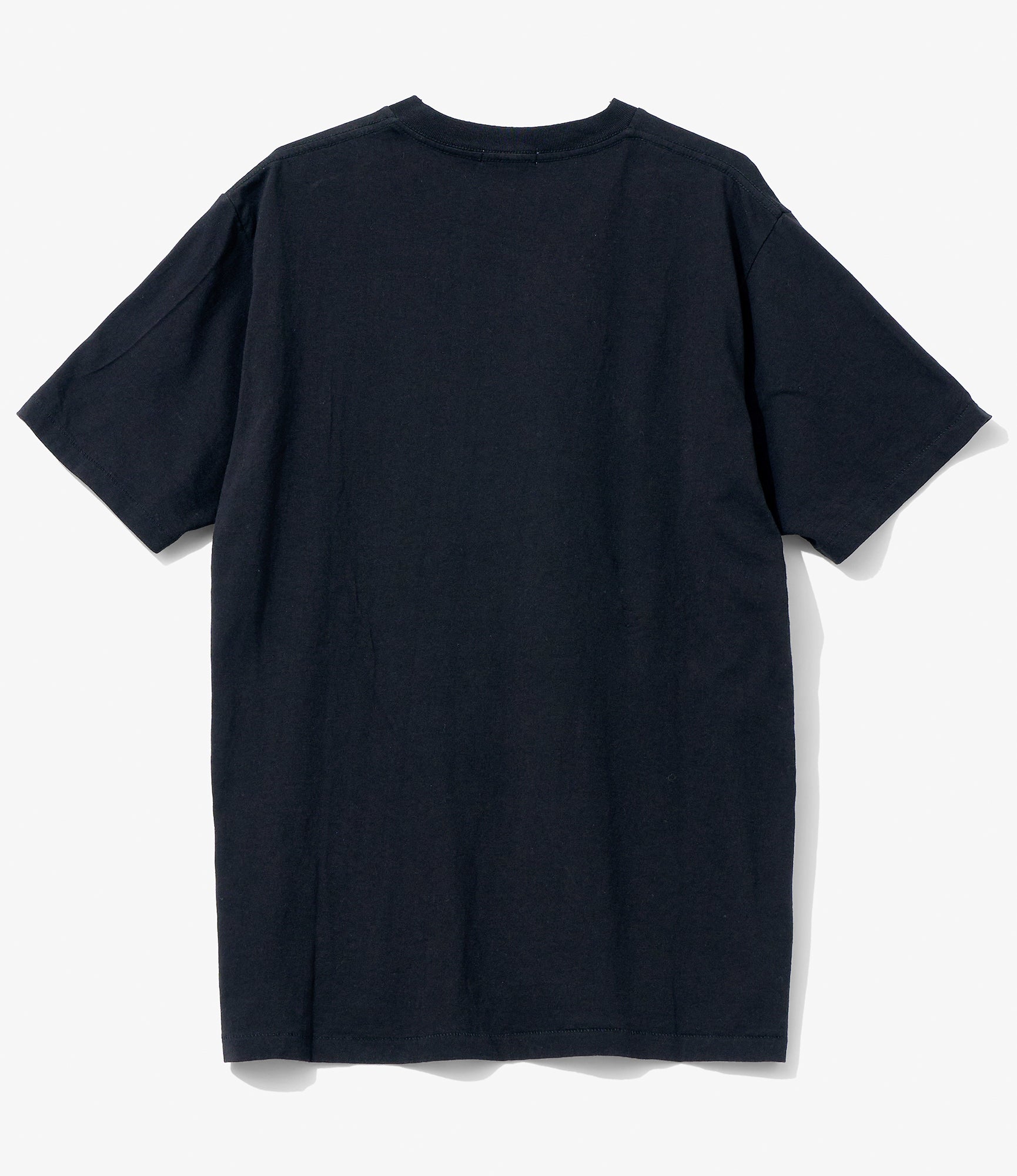Cross Neck Pocket T-Shirt – Black