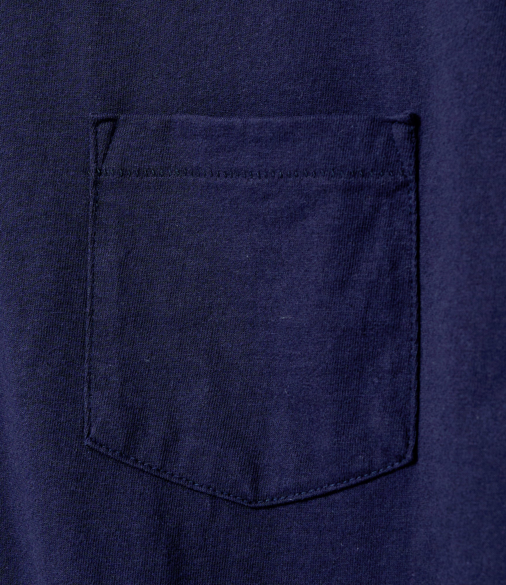 Cross Neck Pocket T-Shirt – Navy