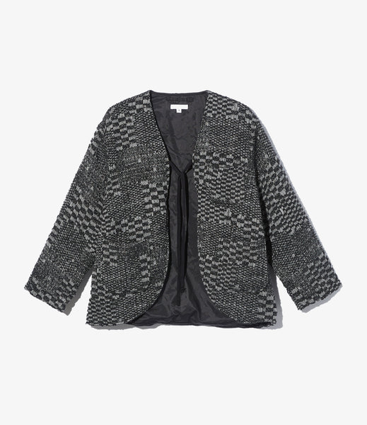 ジャケット・アウター engineered garments cutaway jacket Cutaway Jacket – Black/White Block Jacquard | Engineered