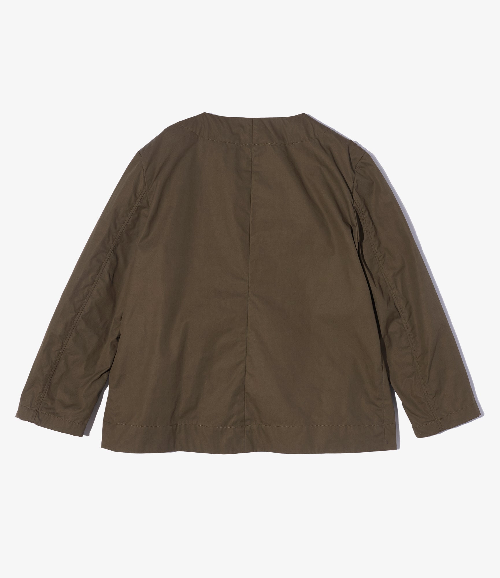 Cutaway Jacket – Olive Coated Cotton Cloth