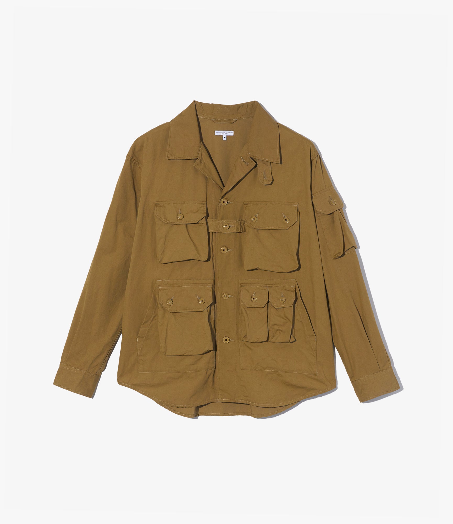 Explorer Shirt Jacket – Dark Khaki Cotton Grosgrain