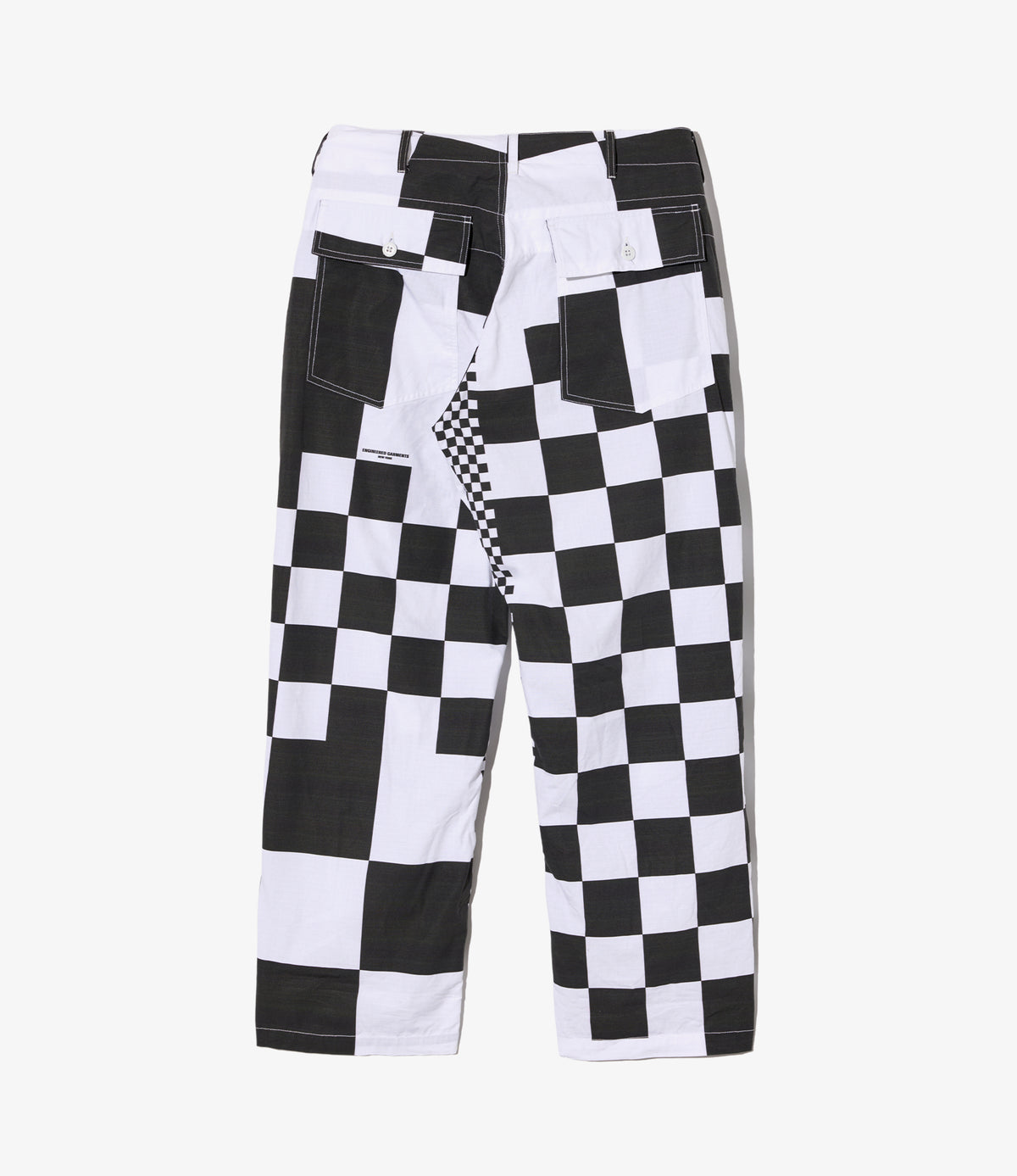 Fatigue Pant – White/Black Checker Print Ripstop | Engineered Garments ...