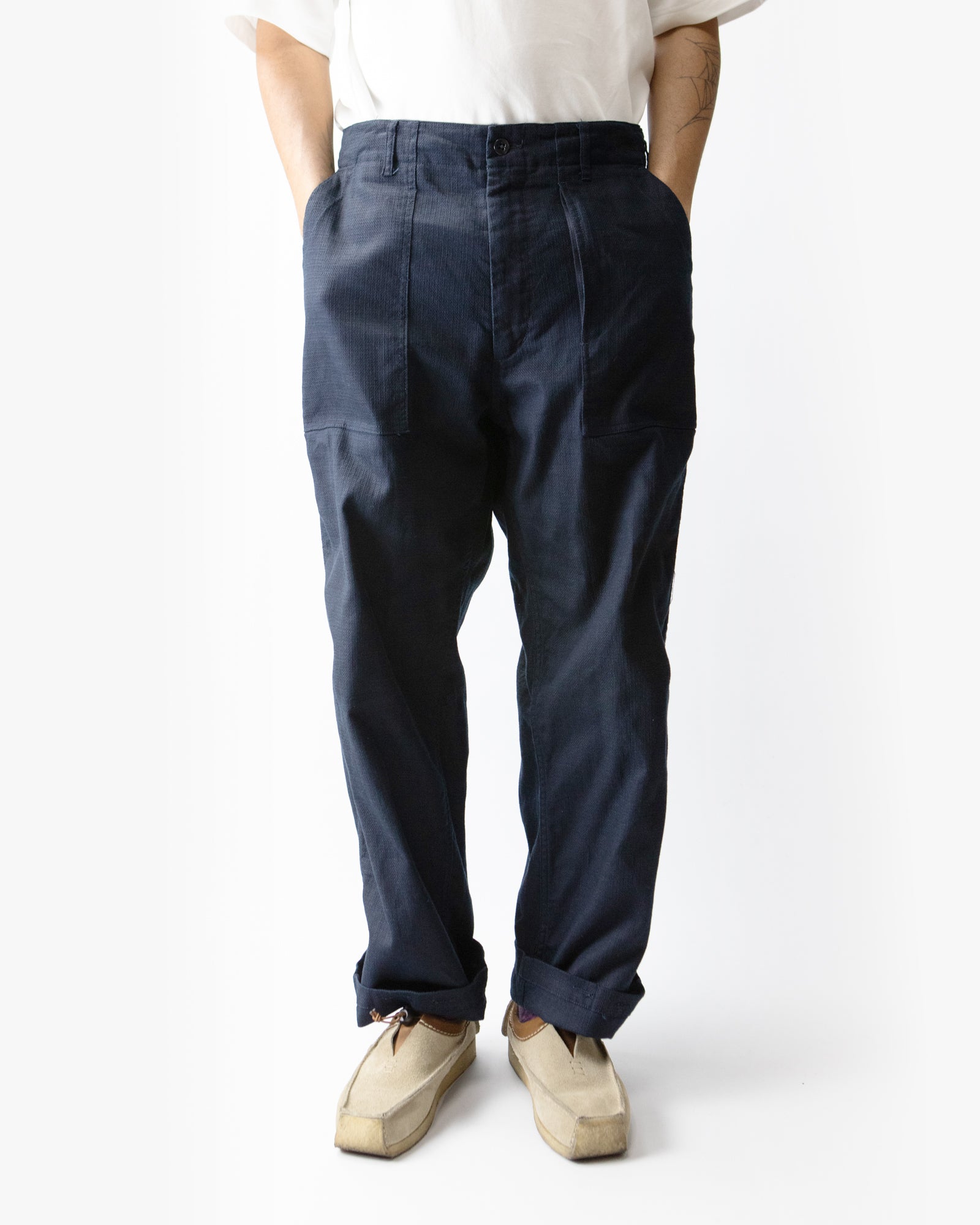 Fatigue Pant – Dark Navy Cotton/Linen Java Cloth