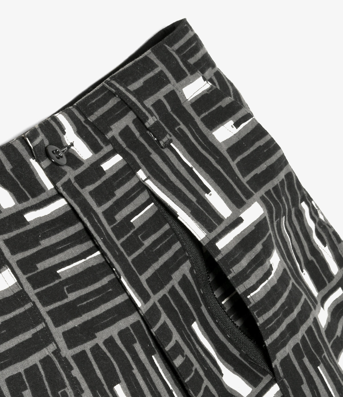 Fatigue Short – Black Tile Print Canvas | Engineered Garments ...