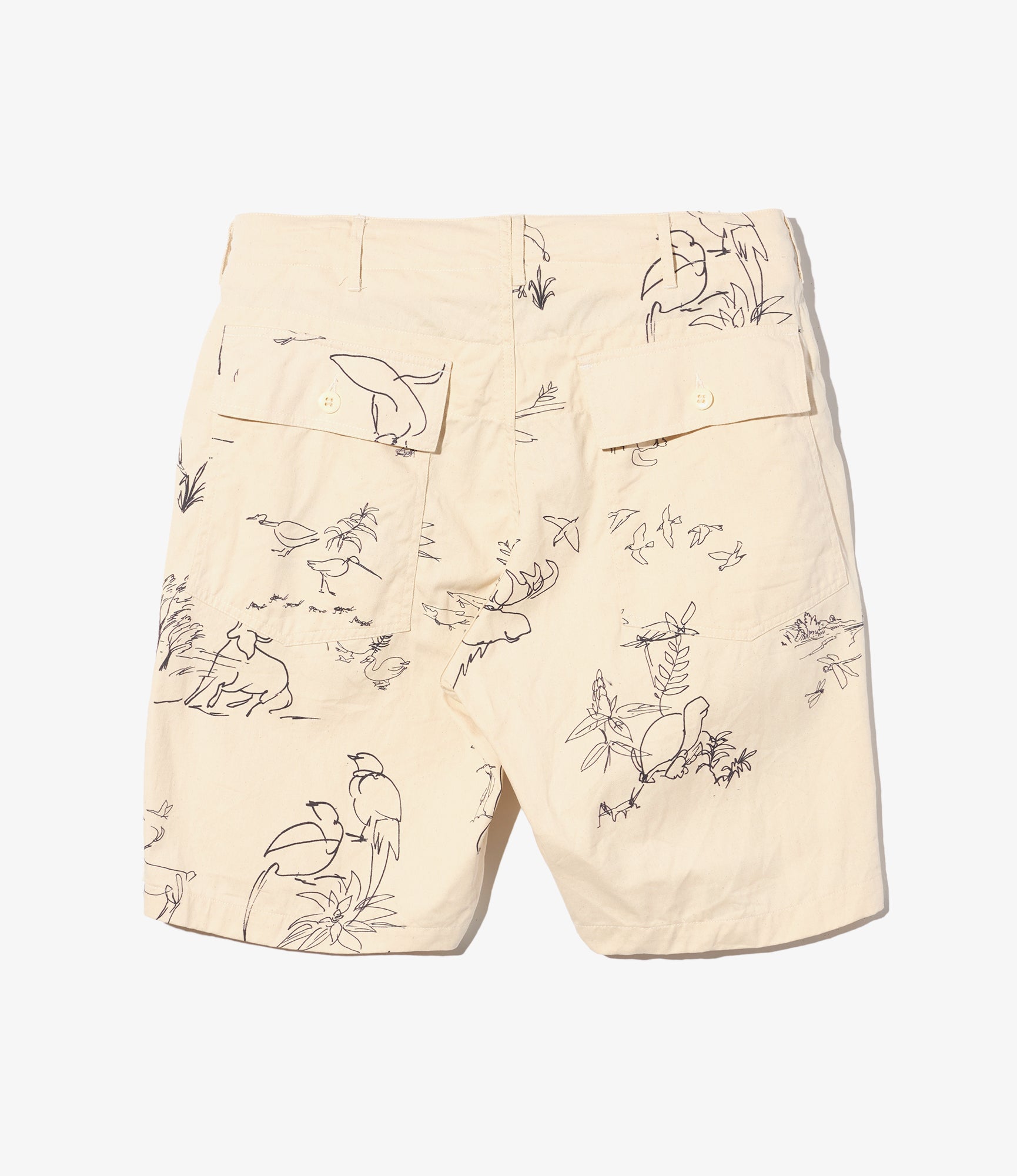 Fatigue Short – Natural Animal Print 6.5oz Flat Twill