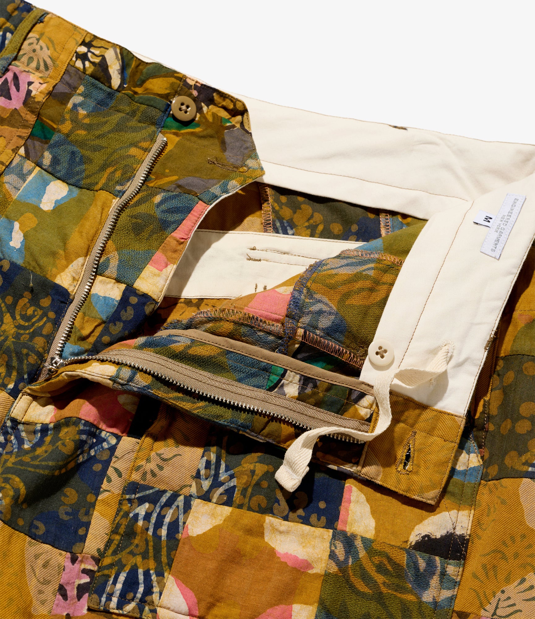 Fatigue Short – Olive Mixed Pattern Patchwork