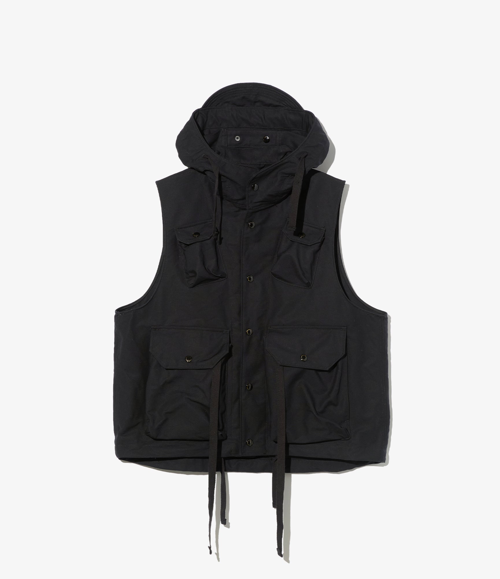 Field Vest – Black Double Cloth