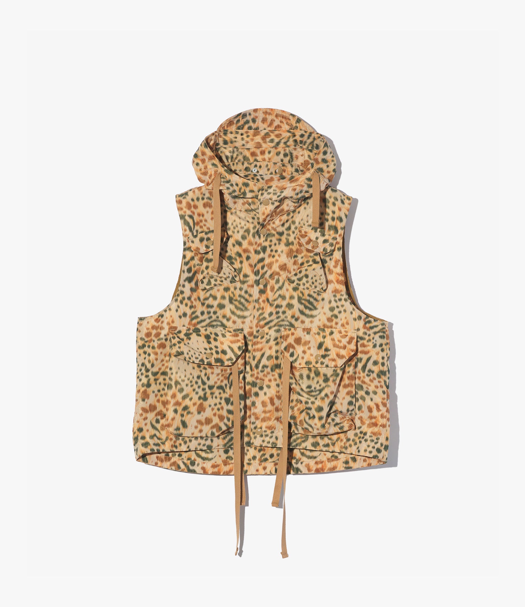 Field Vest – Leopard Print Polyester