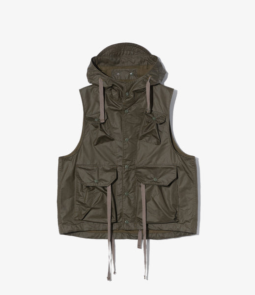 Field Vest – Olive Coated Nyco | Engineered Garments