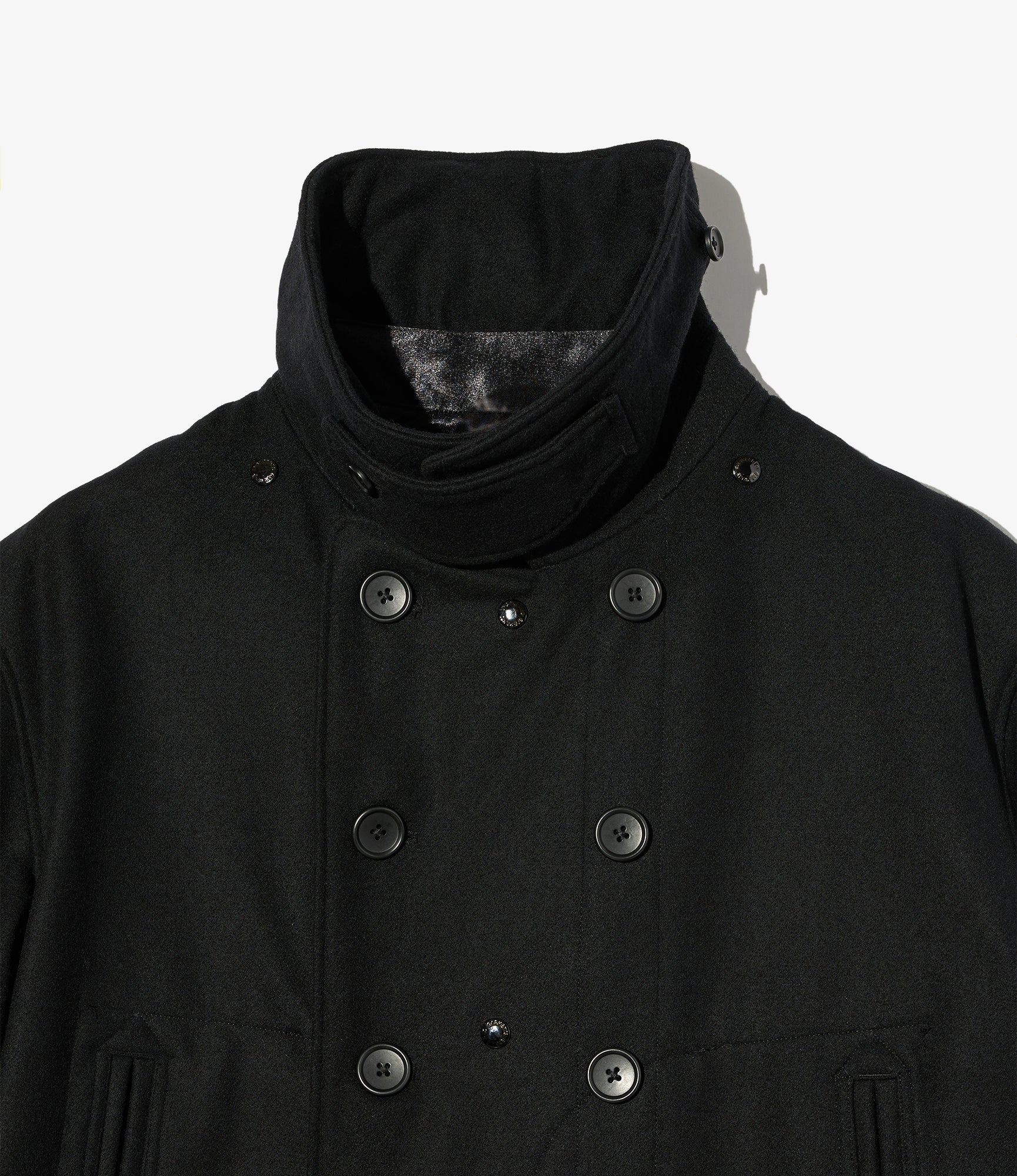 Fireman Jacket – Black 24oz Melton Wool