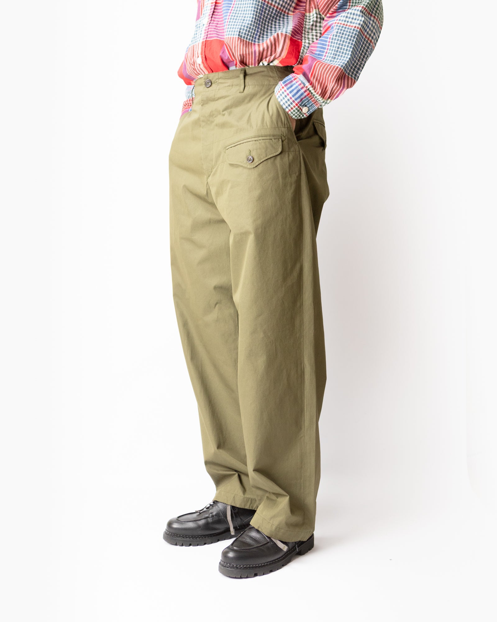 Gurkha Pant – Olive Coated Cotton Cloth