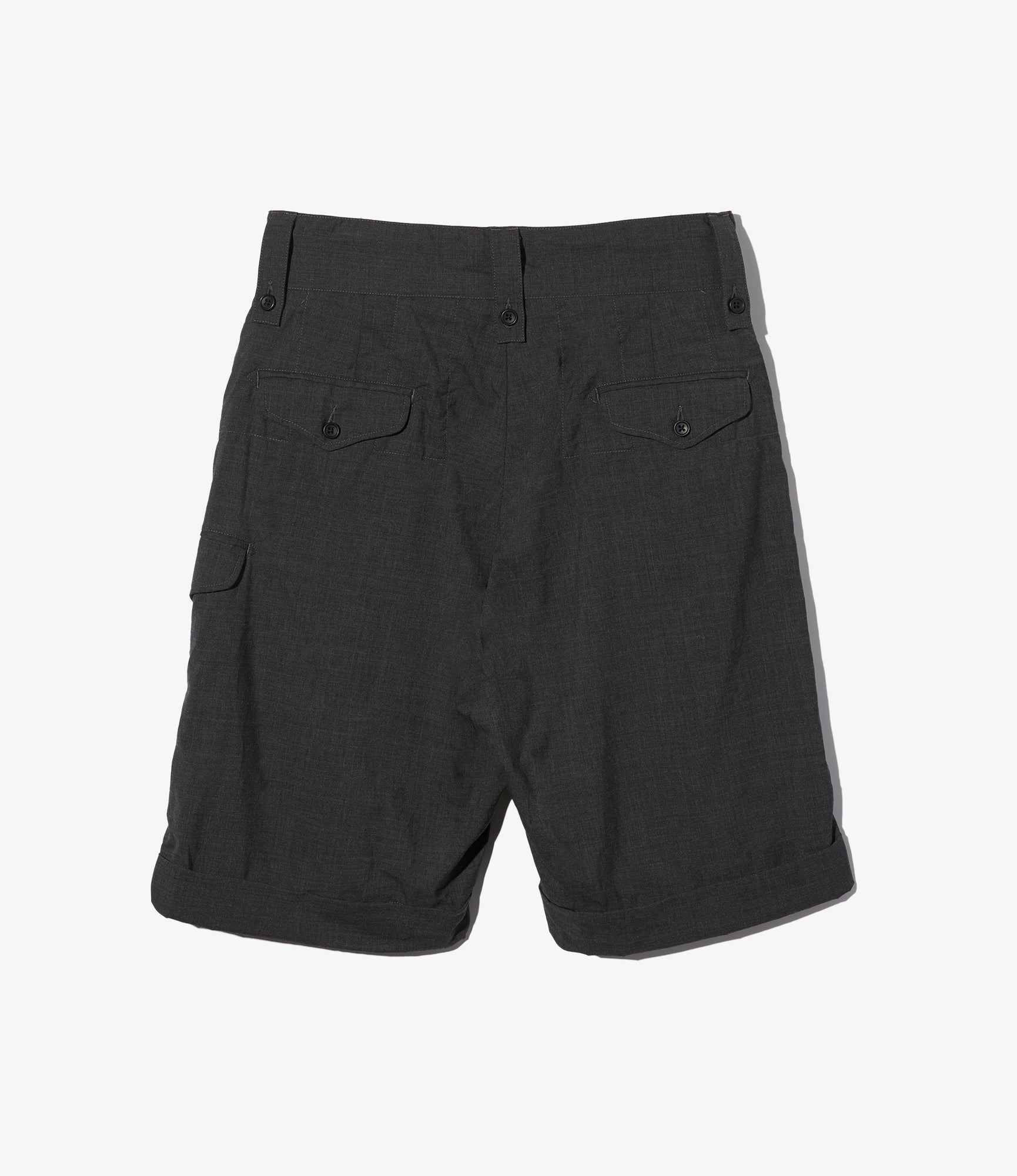 Gurkha Short – Charcoal Tropical Wool