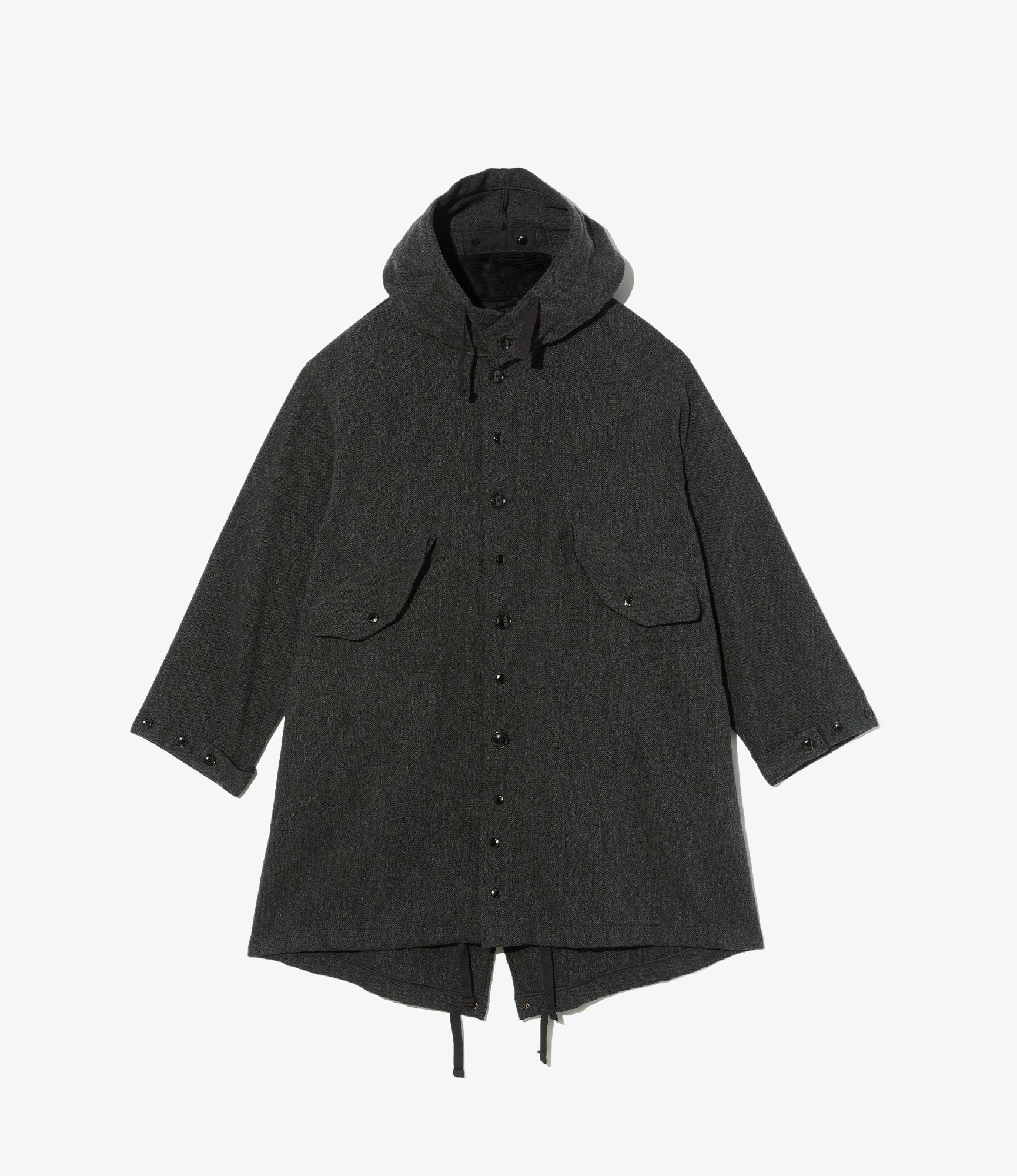 Highland Parka – Charcoal Heavy Tweed Blend