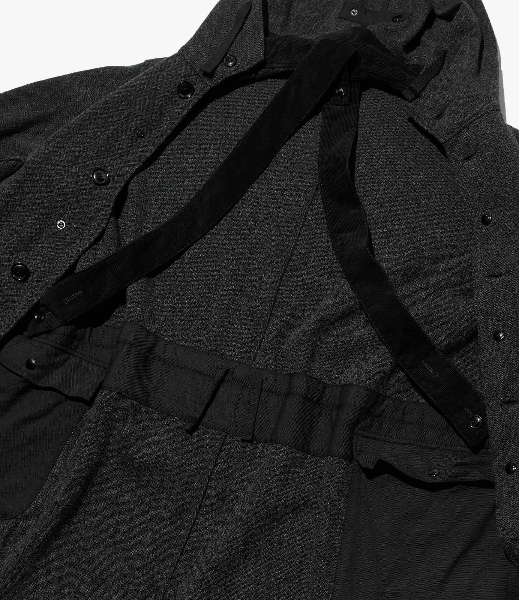 Highland Parka – Charcoal Heavy Tweed Blend