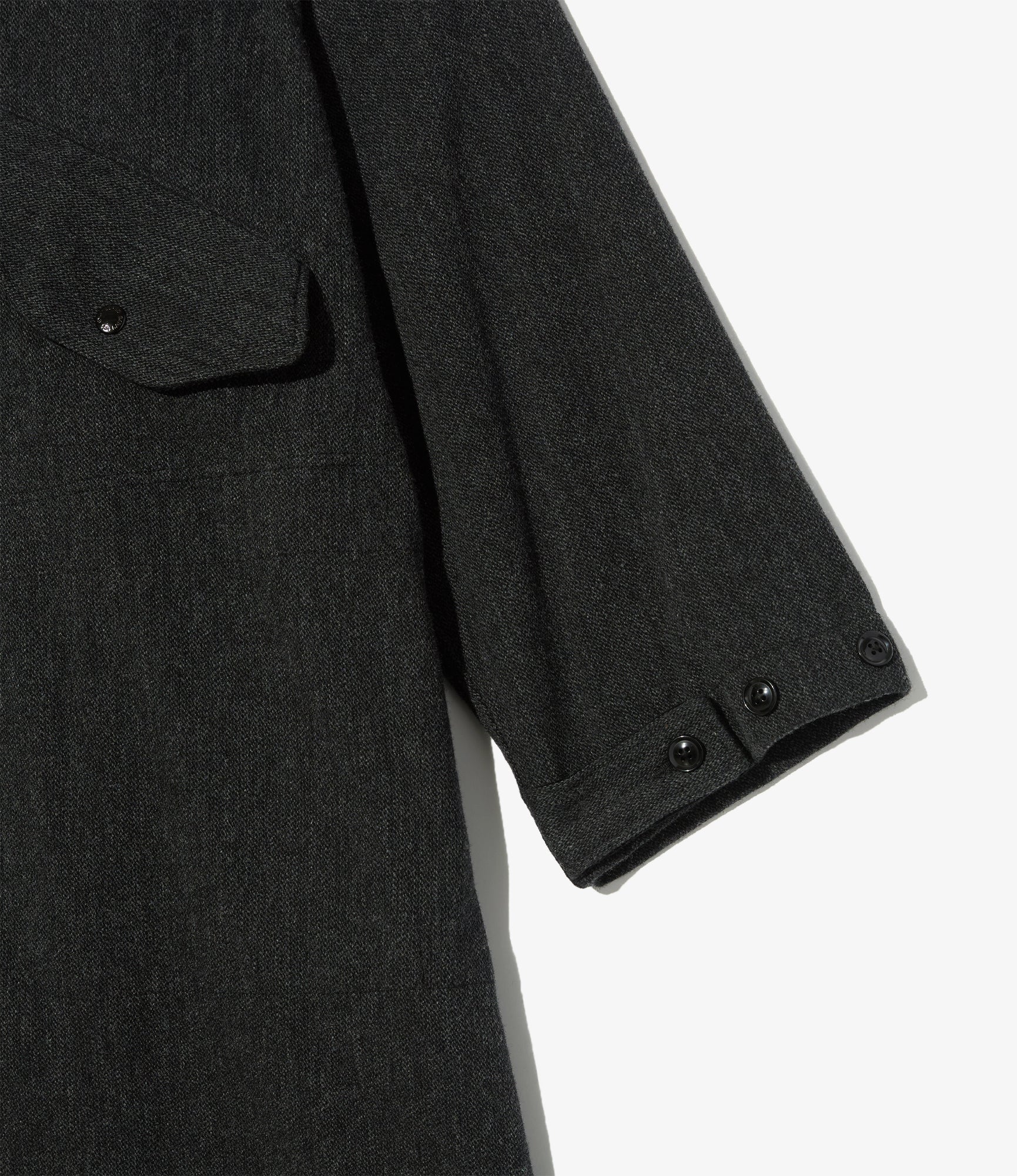 Highland Parka – Charcoal Heavy Tweed Blend