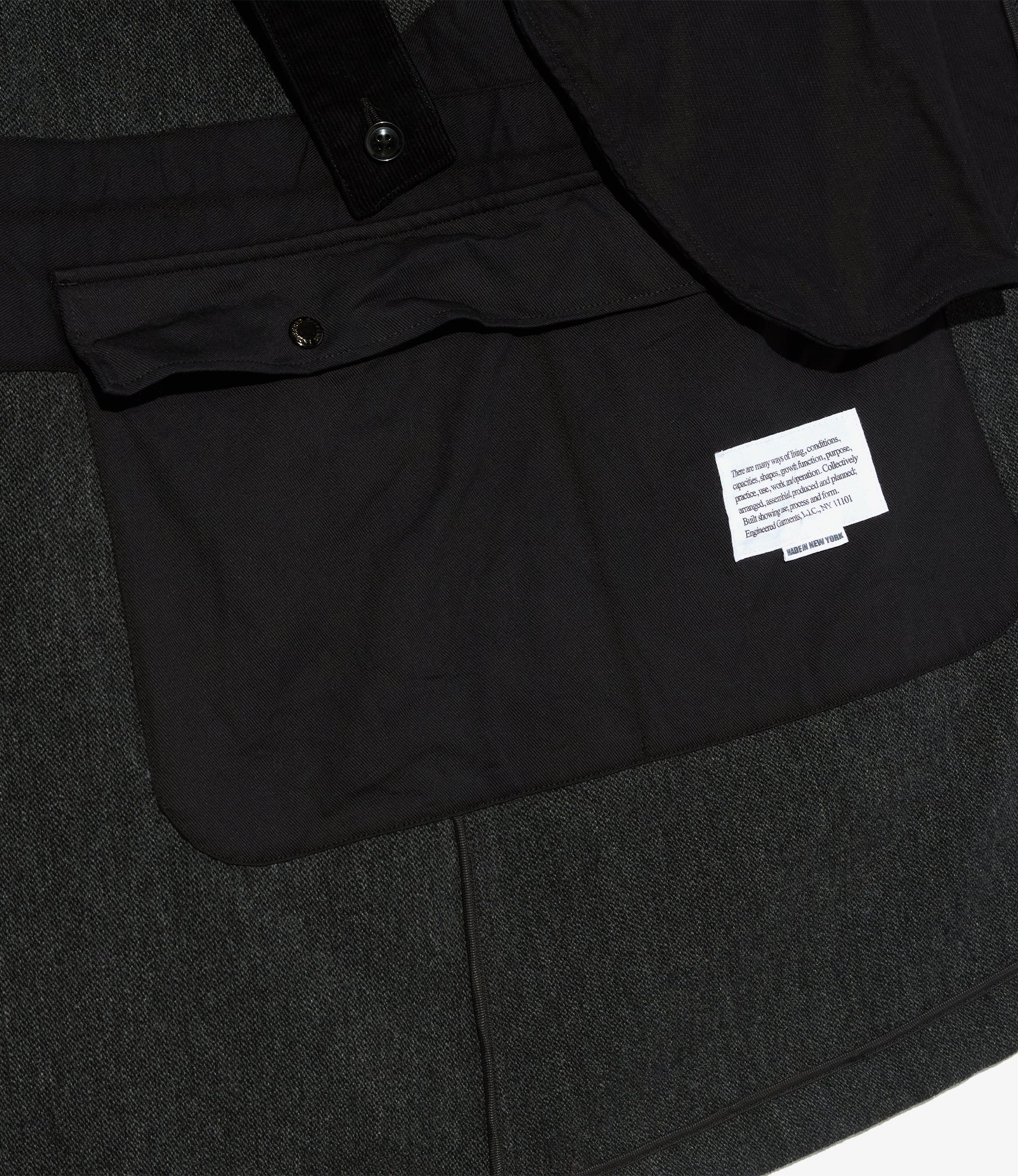 Highland Parka – Charcoal Heavy Tweed Blend