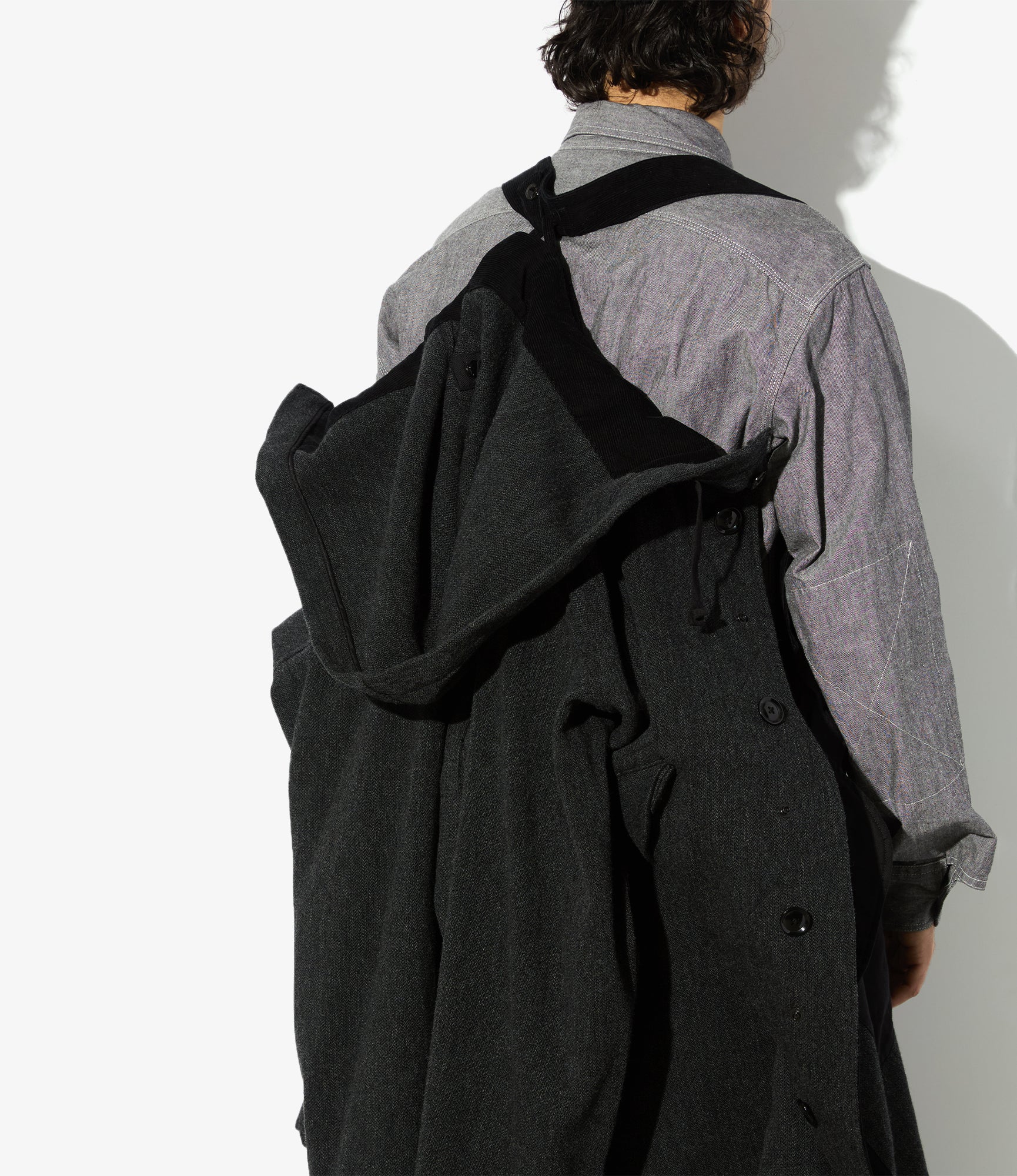 Highland Parka – Charcoal Heavy Tweed Blend
