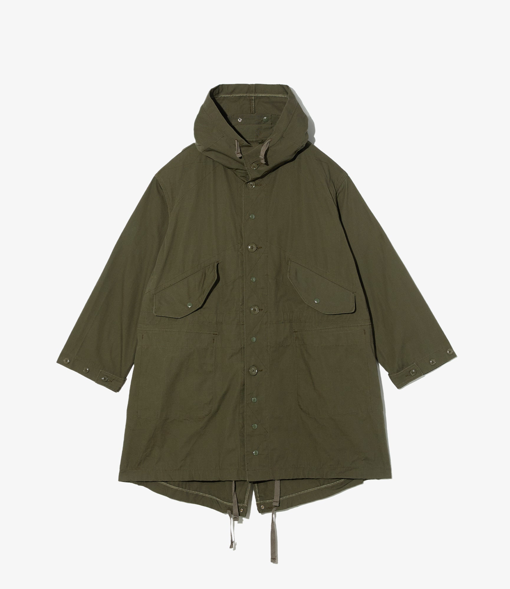 Highland Parka – Olive Heavy Ripstop Cotton