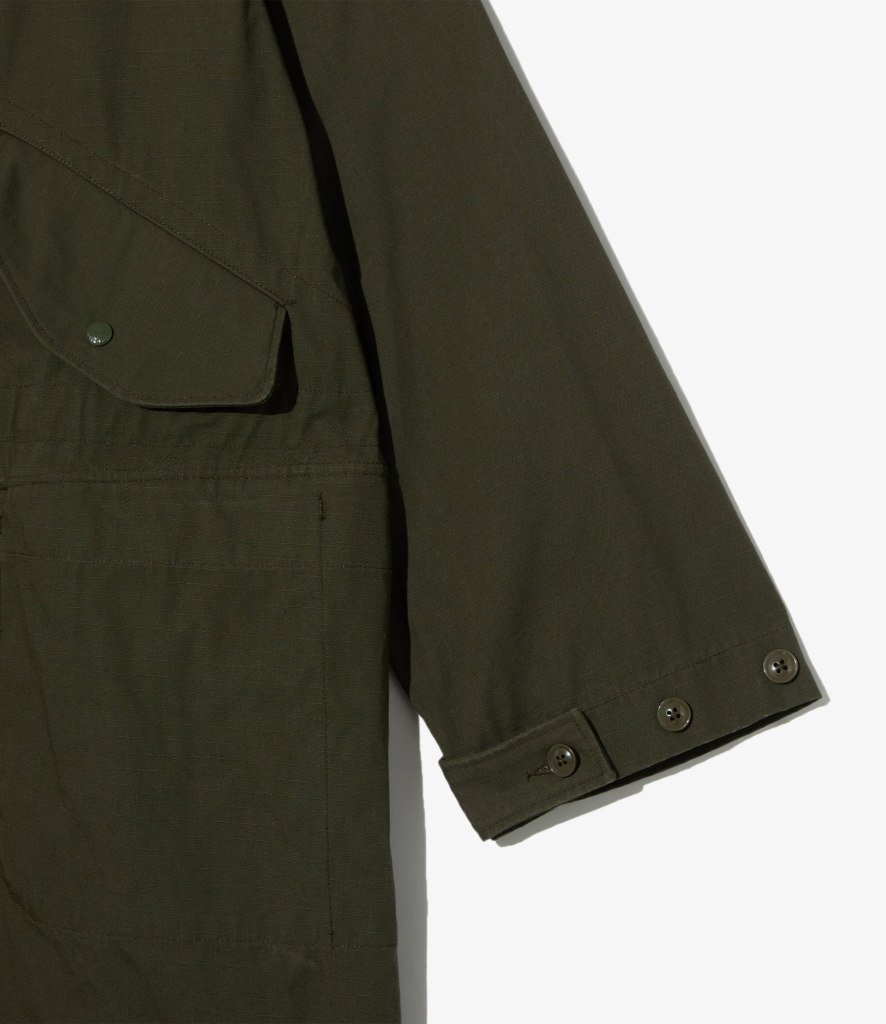 Highland Parka – Olive Heavy Ripstop Cotton