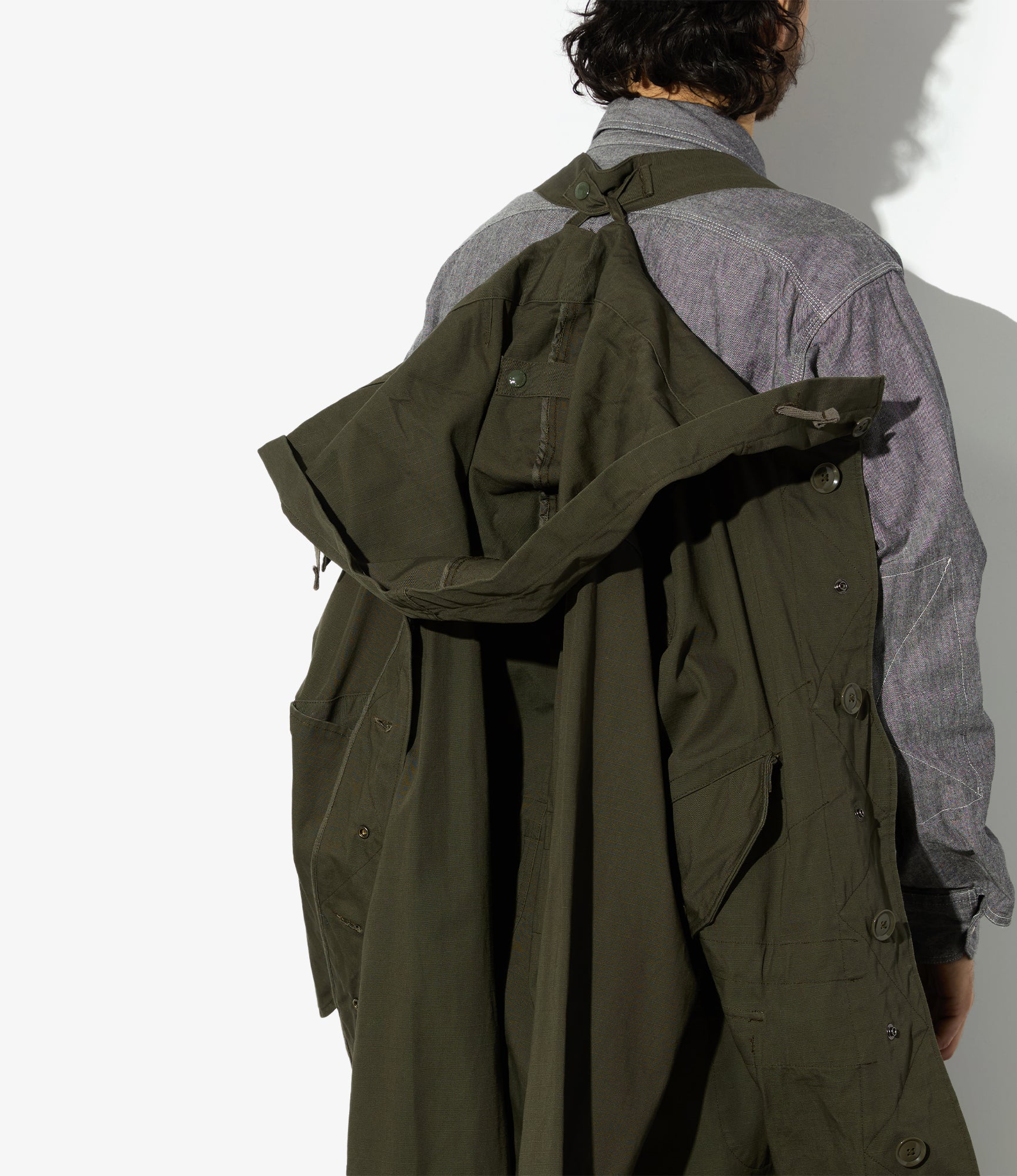 Highland Parka – Olive Heavy Ripstop Cotton