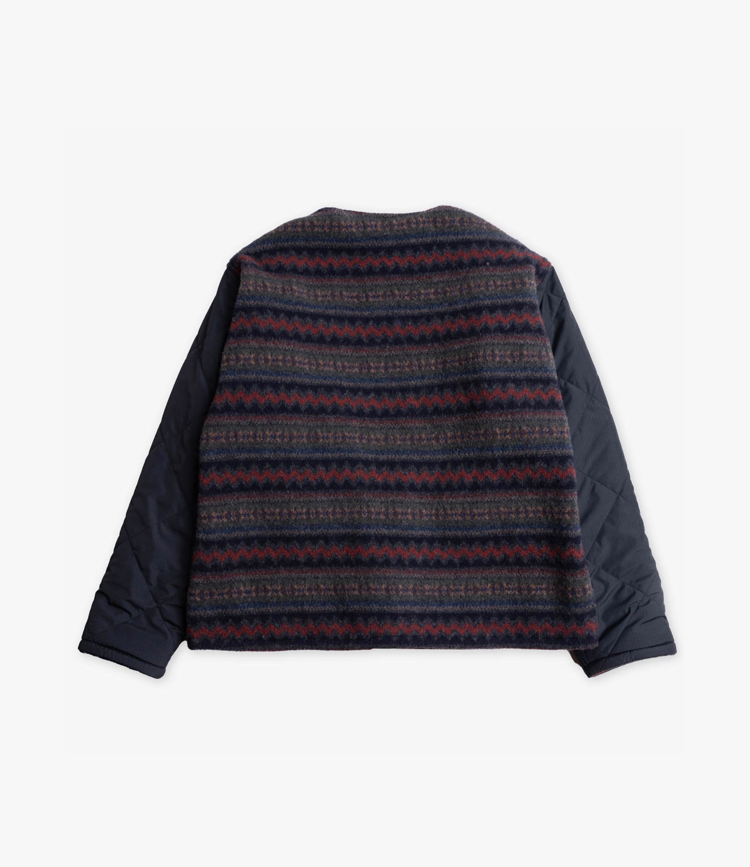 Reversible Cardigan Jacket – Mixed Argyle Wool