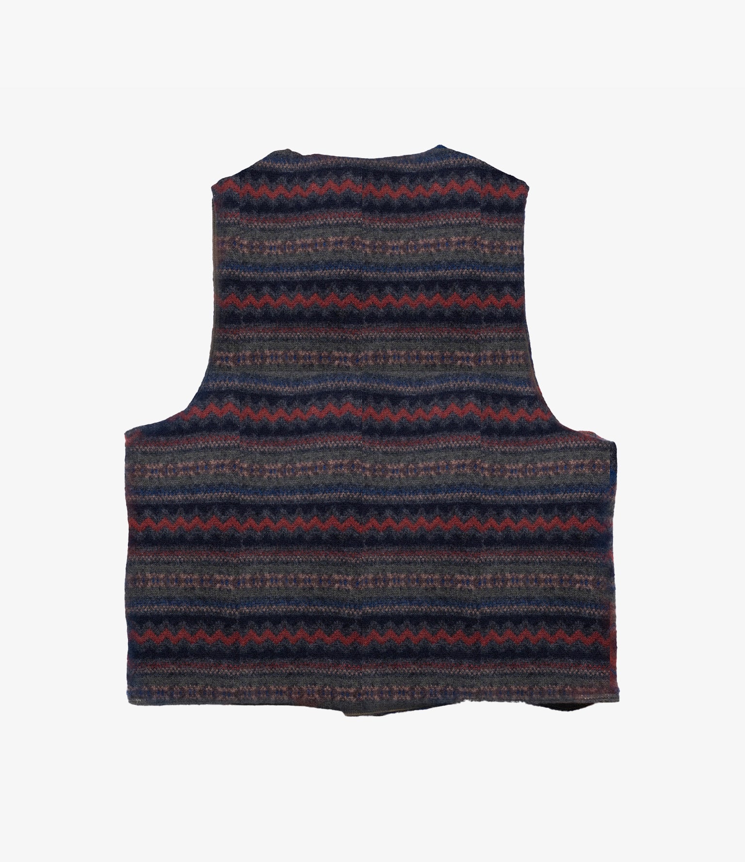 Reversible Vest – Mixed Argyle Wool