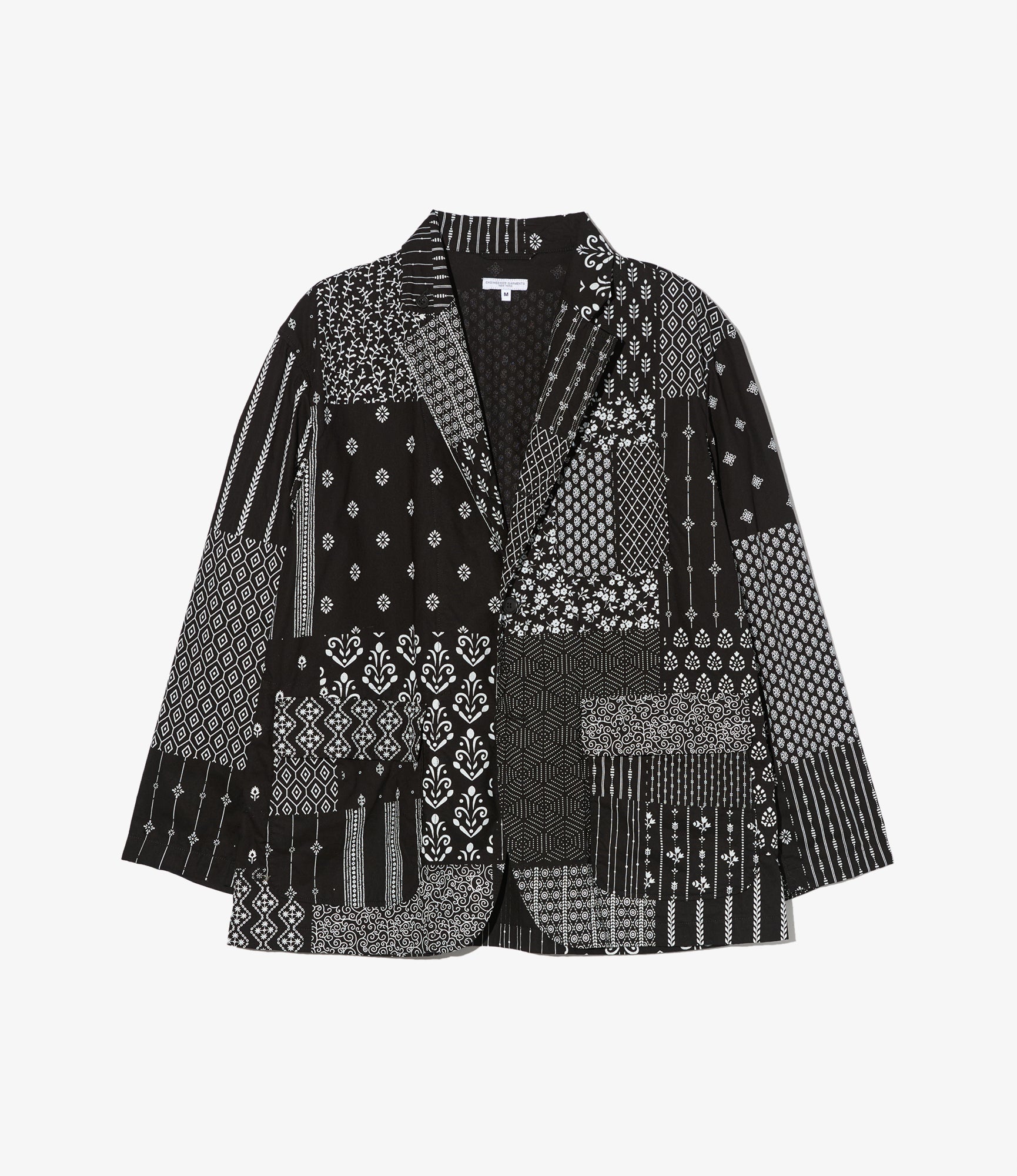 Loiter Jacket – Black/White Patchwork Print