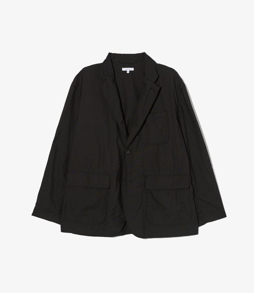 Loiter Jacket – Black Tropical Wool | Engineered Garments