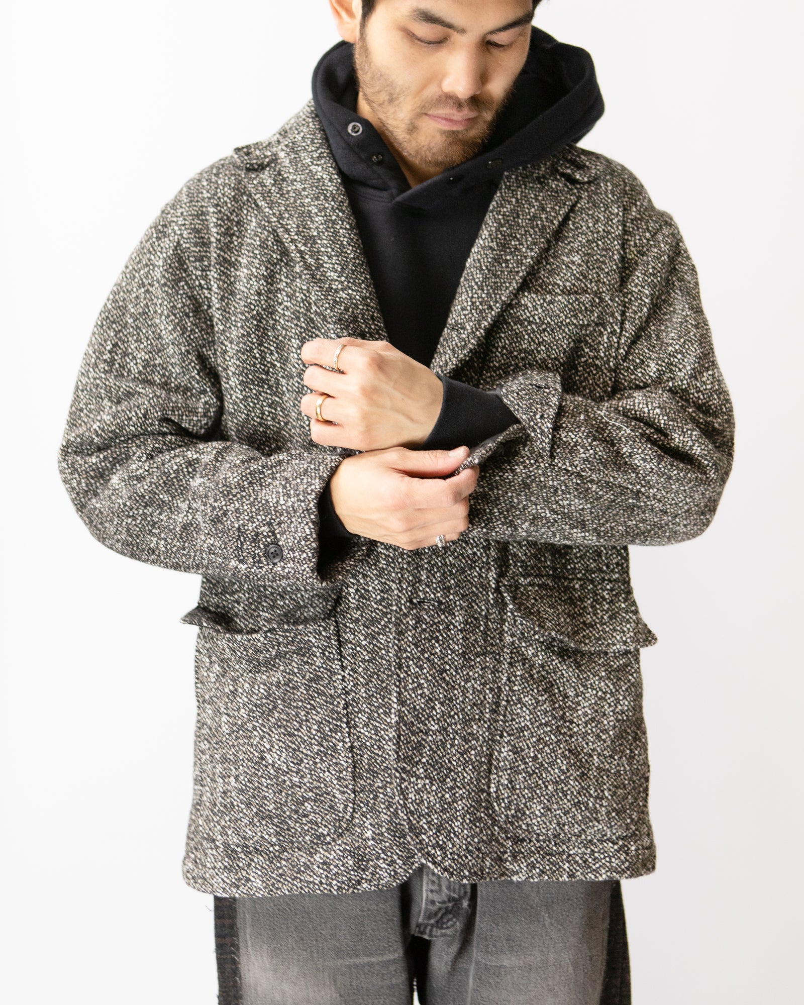 Loiter Jacket – Brown/Black Homespun Wool