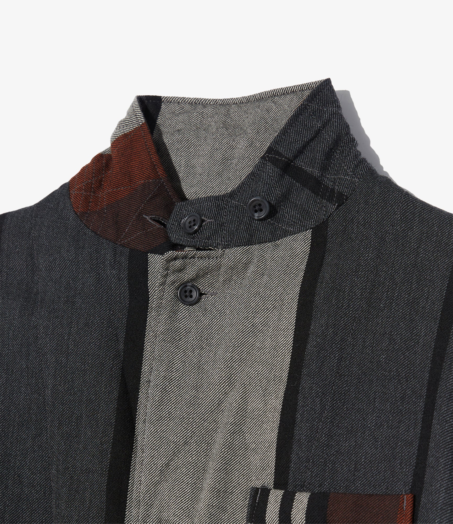 Loiter Jacket – Multicolour Wide Striped Worsted Wool
