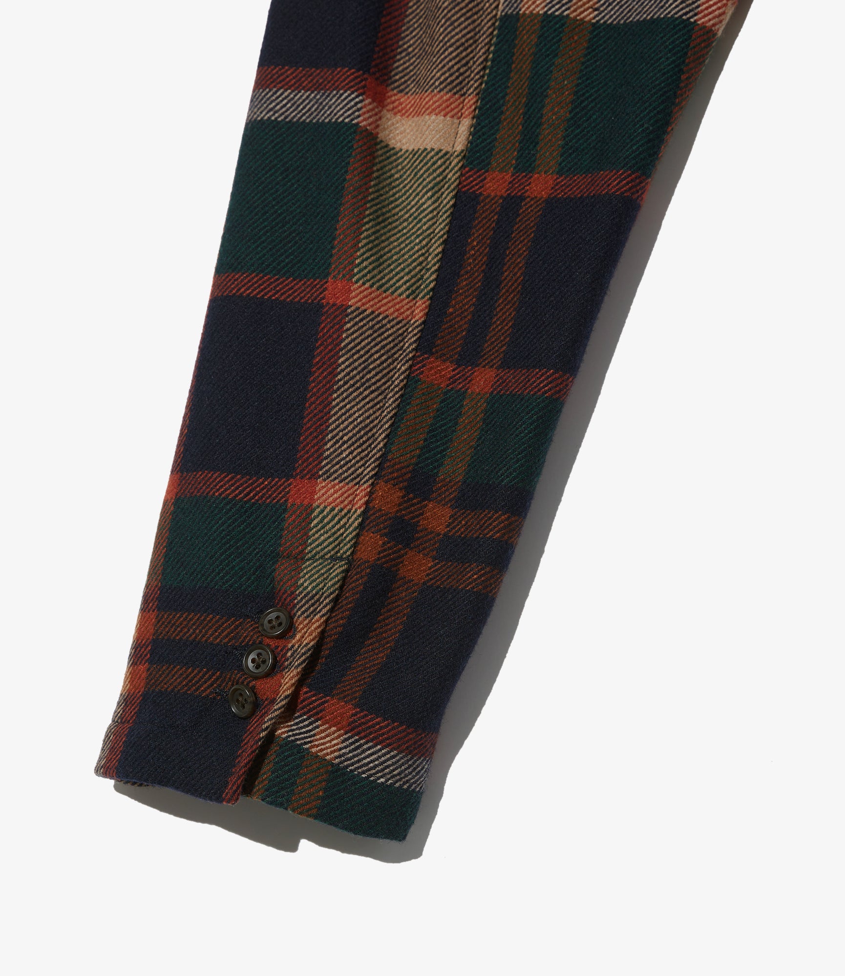 Loiter Jacket – Navy/Brown Plaid Wool