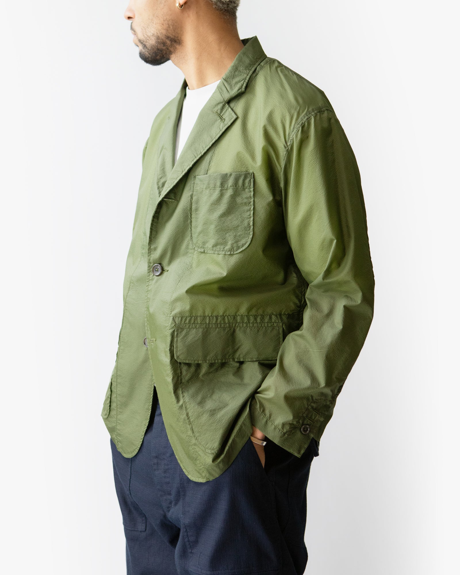 Loiter Jacket – Olive Micro Ripstop Nylon