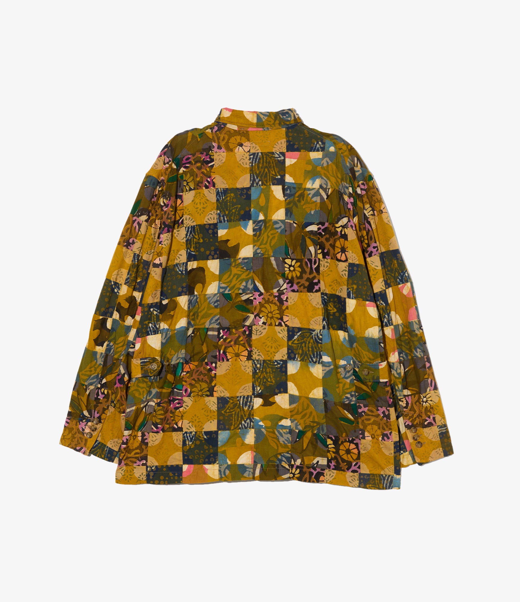 Loiter Jacket – Olive Mixed Pattern Patchwork