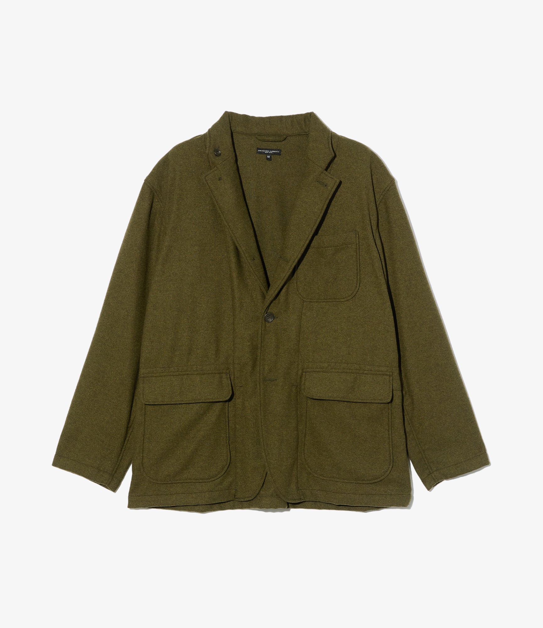 Loiter Jacket – Olive Flannel Wool Blend
