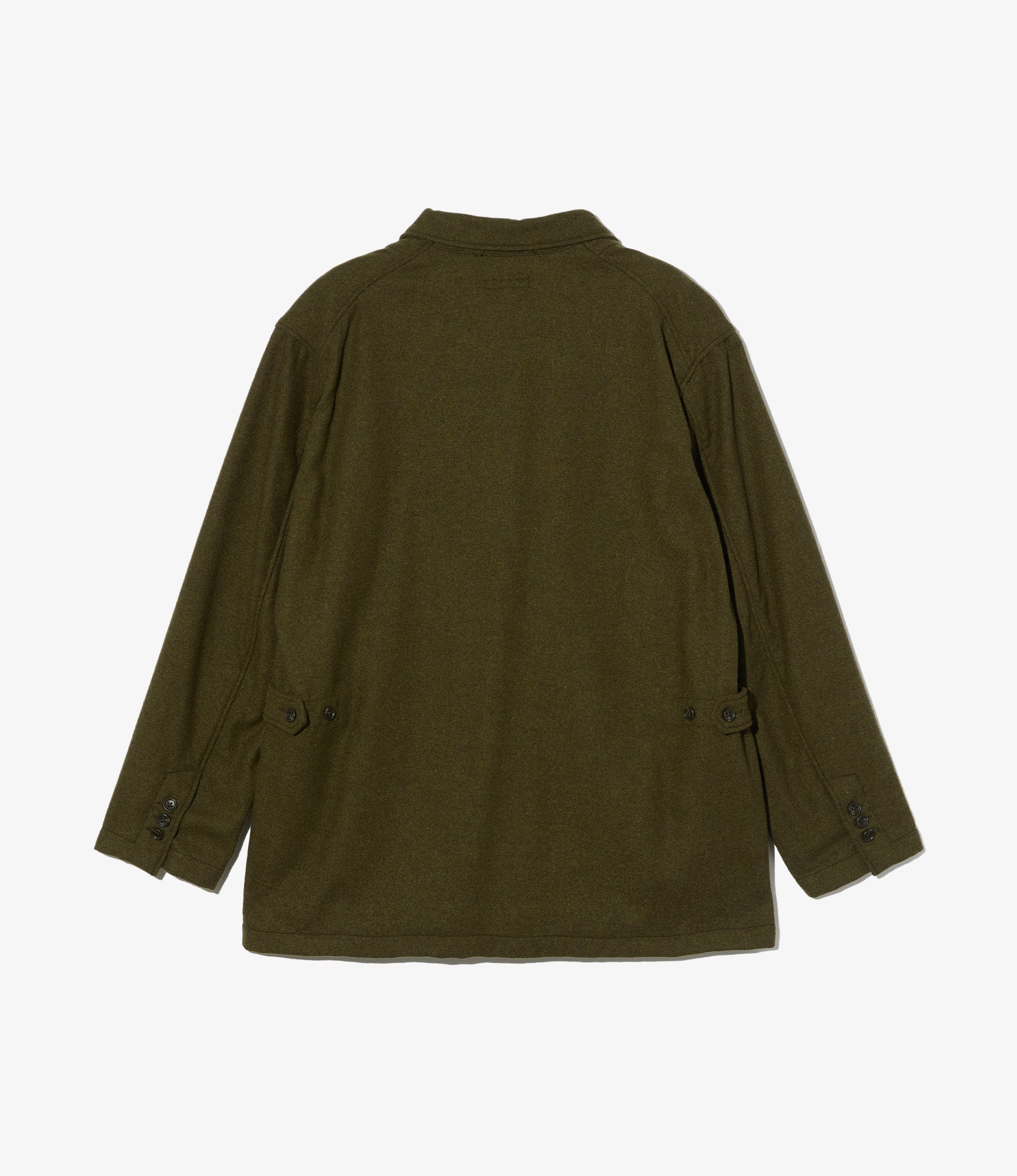 Loiter Jacket – Olive Flannel Wool Blend