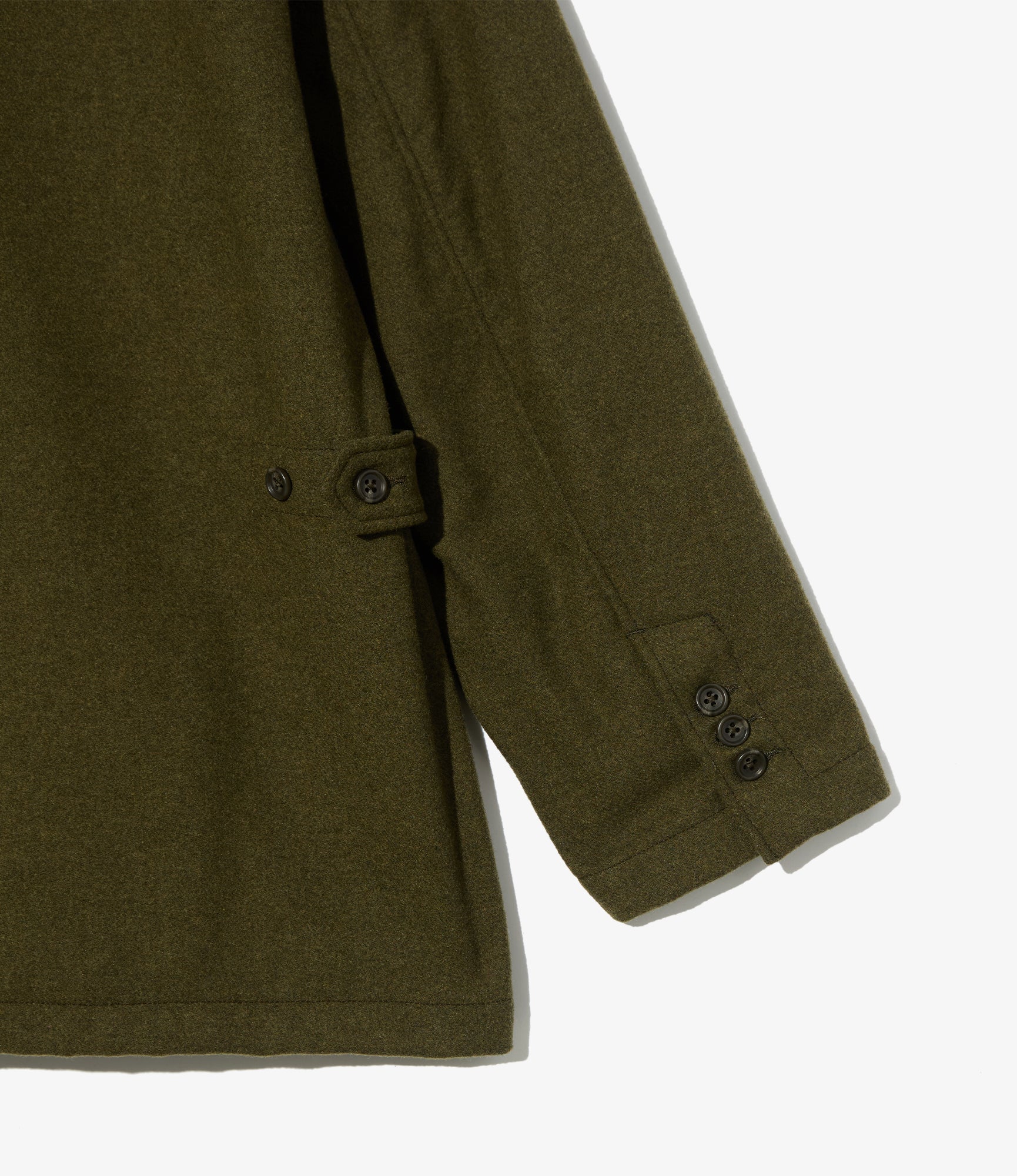 Loiter Jacket – Olive Flannel Wool Blend
