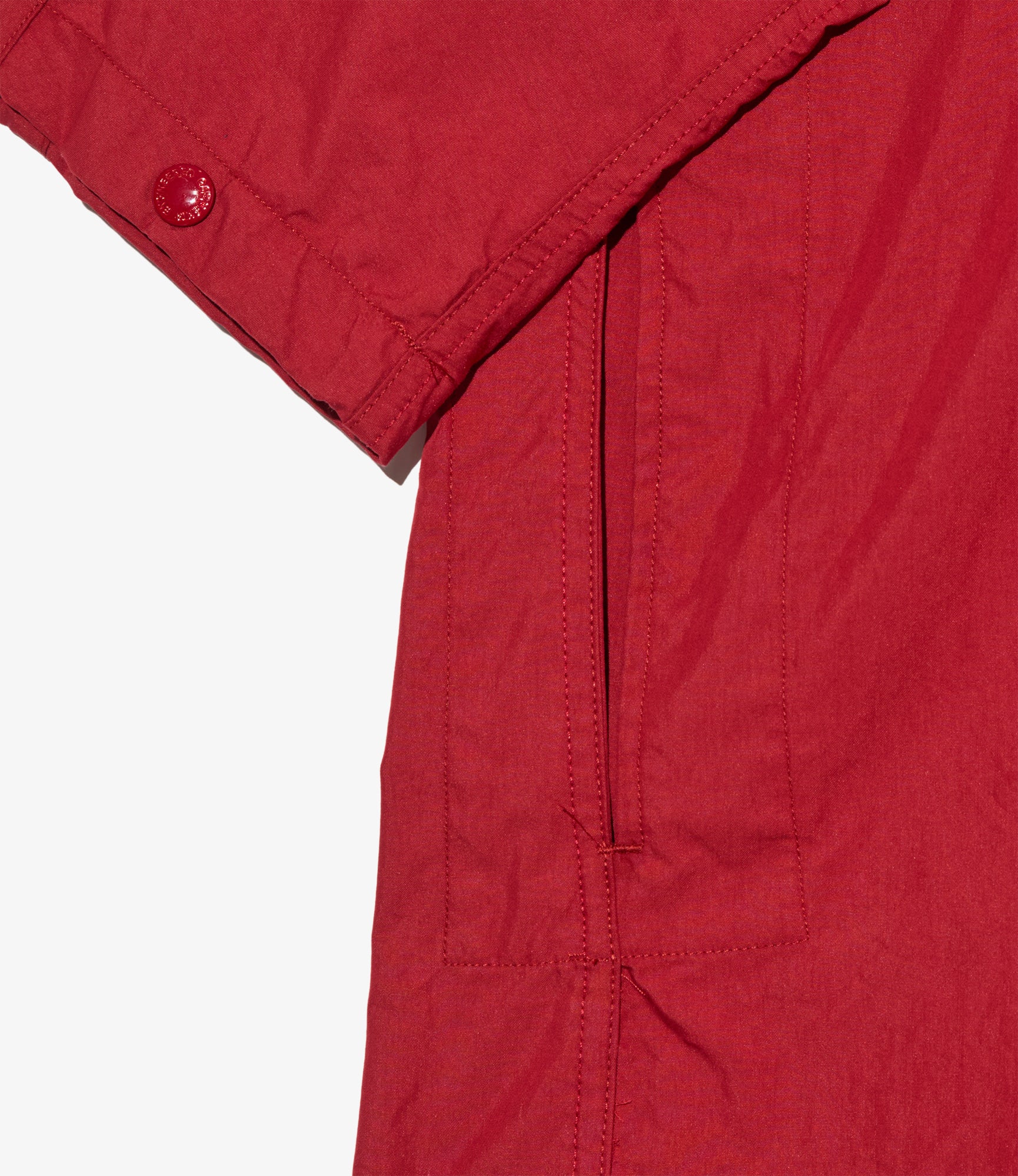 Long Cagoule Parka – Red Nyco Poplin