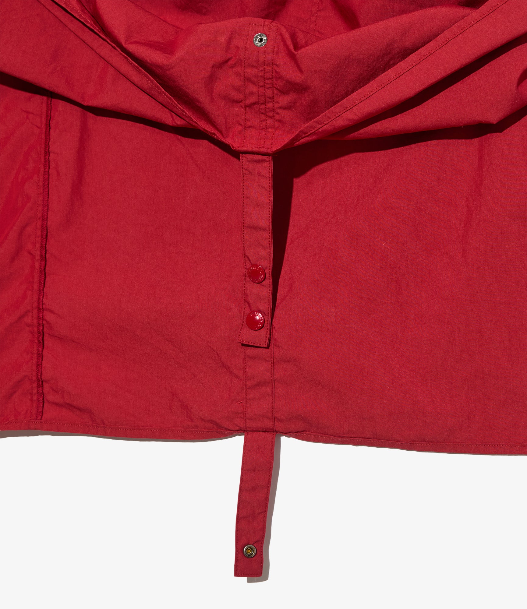 Long Cagoule Parka – Red Nyco Poplin