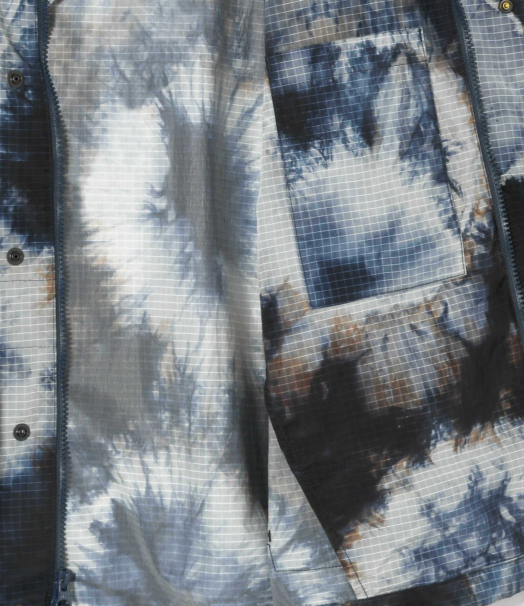Lt Parka – Navy Tie Dye Ripstop Nylon