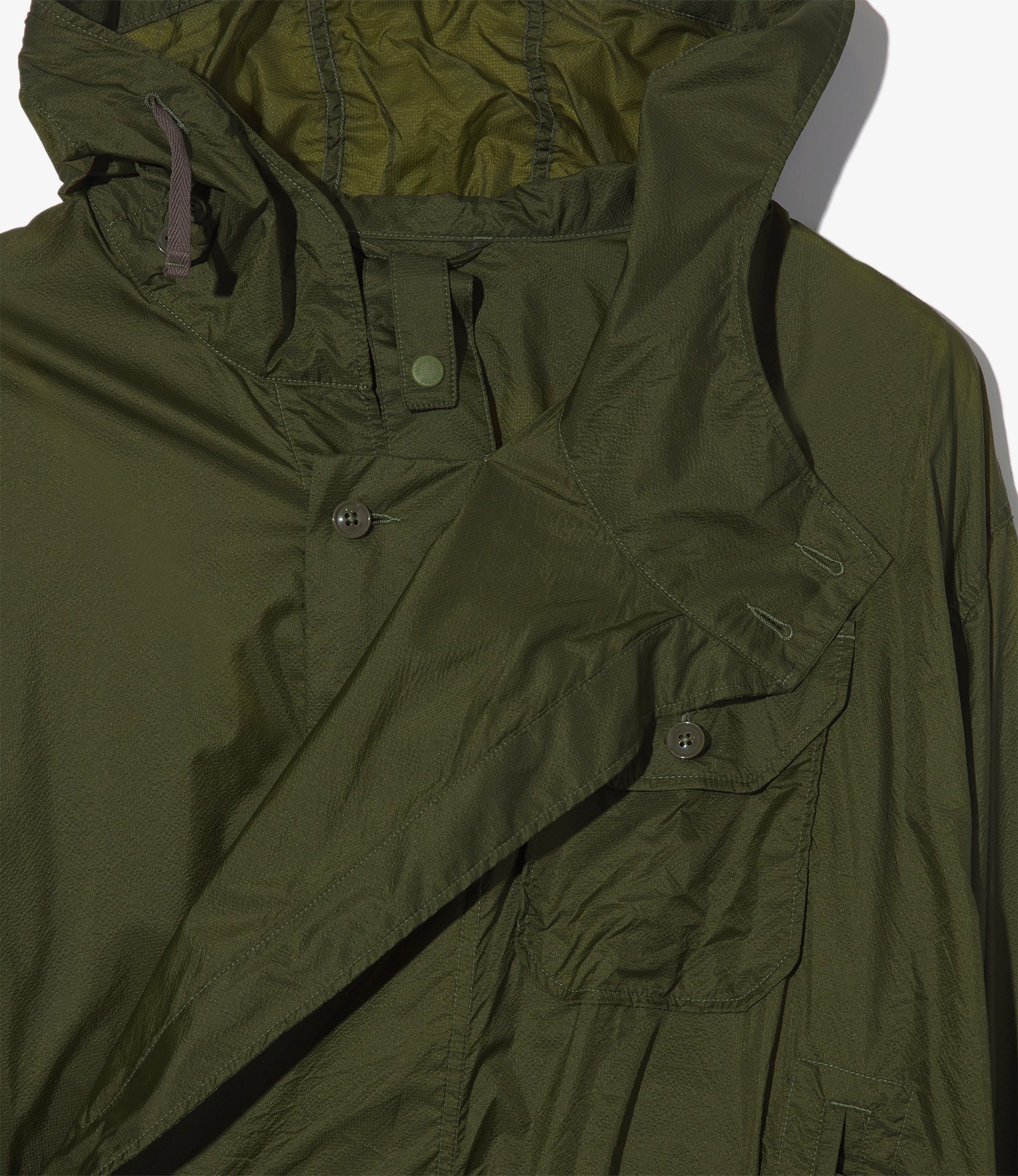 MG Coat – Olive Micro Ripstop Nylon