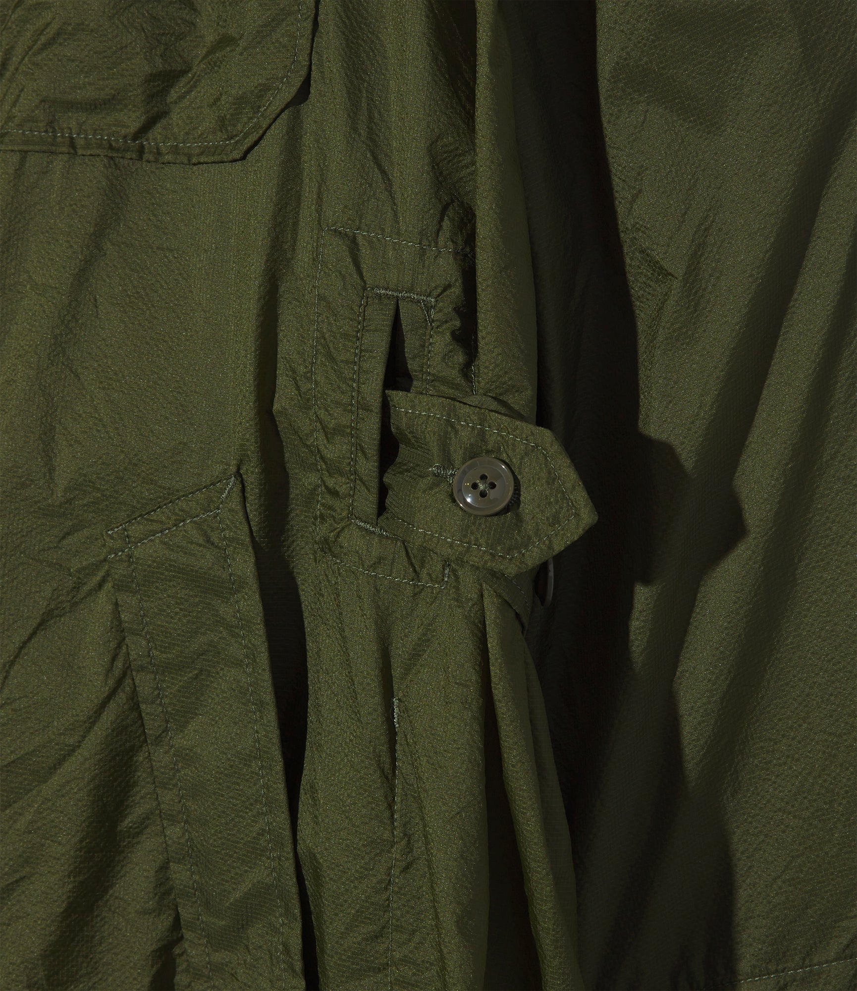 MG Coat – Olive Micro Ripstop Nylon