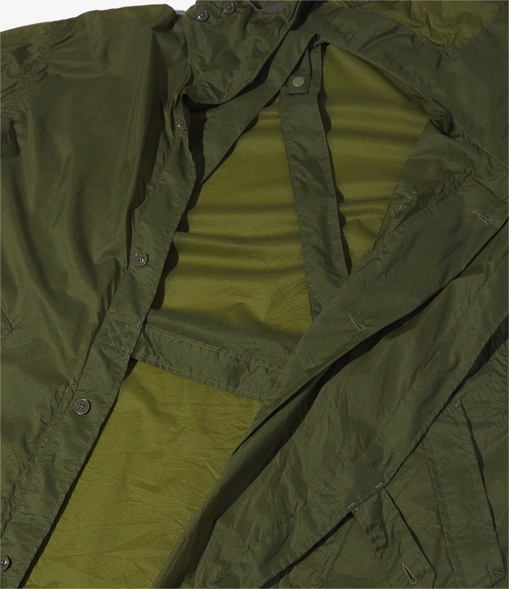 MG Coat – Olive Micro Ripstop Nylon