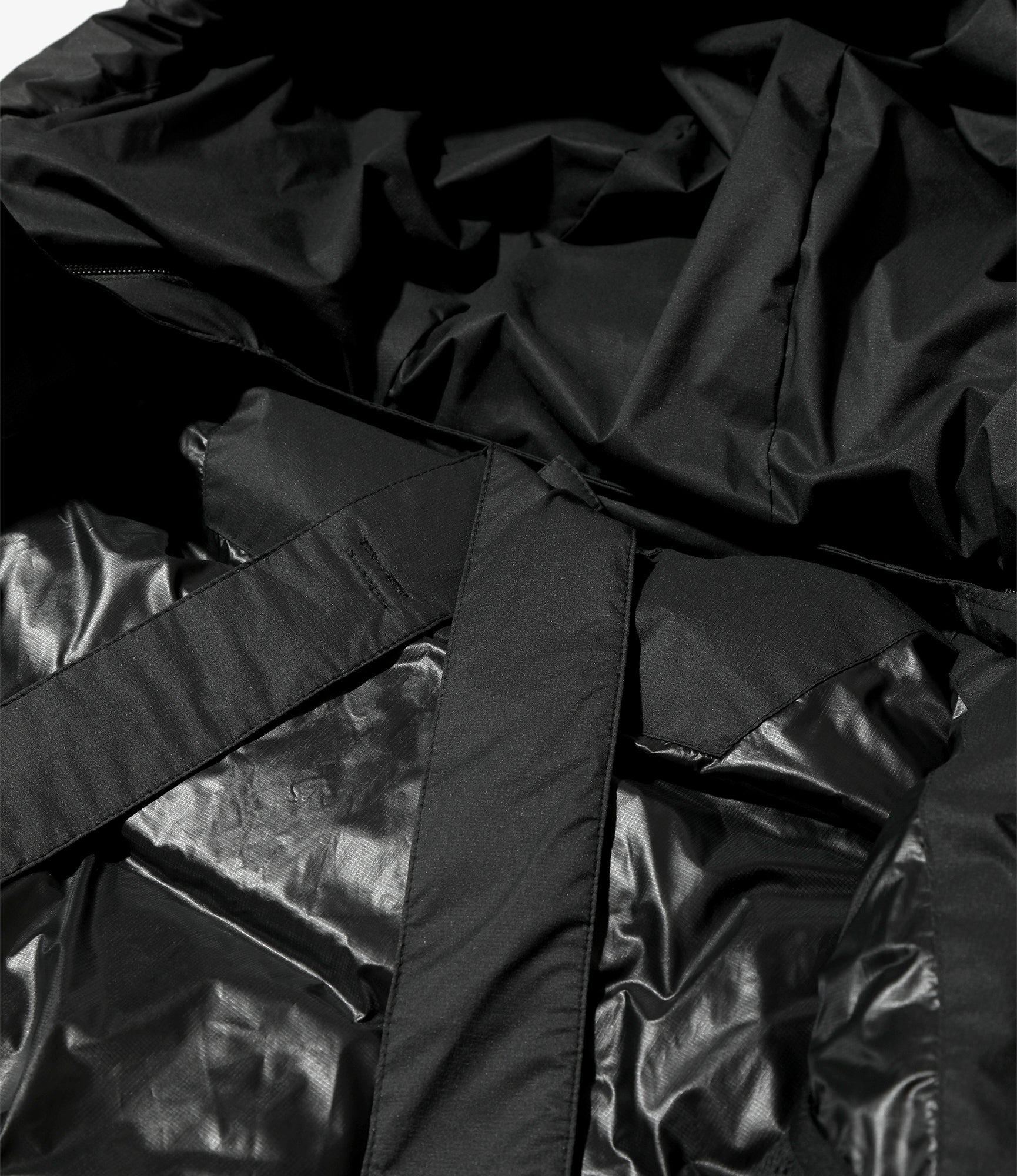 Detachable Down Coat – Black Nylon