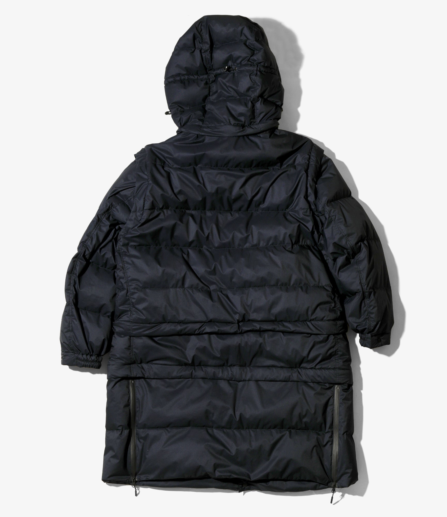 Detachable Down Coat – Dark Navy Nylon