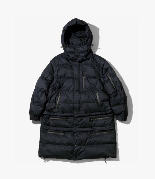 Detachable Down Coat – Dark Navy | Engineered Garments × Nanga