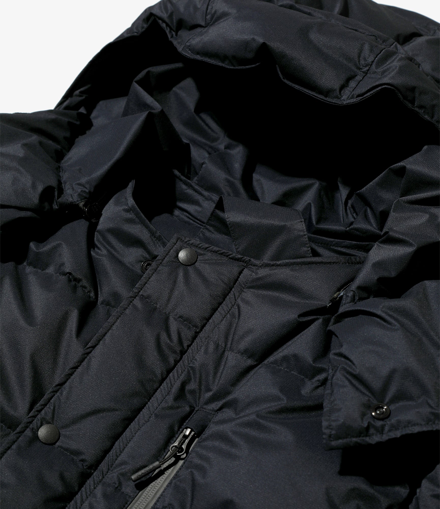 Detachable Down Coat – Dark Navy Nylon