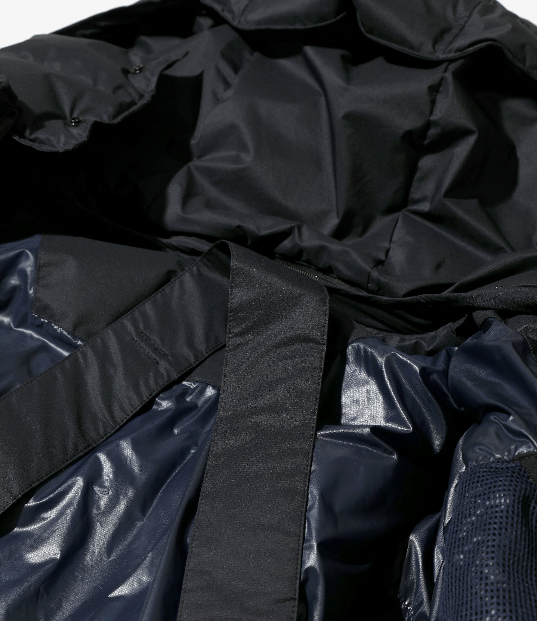 Detachable Down Coat – Dark Navy Nylon