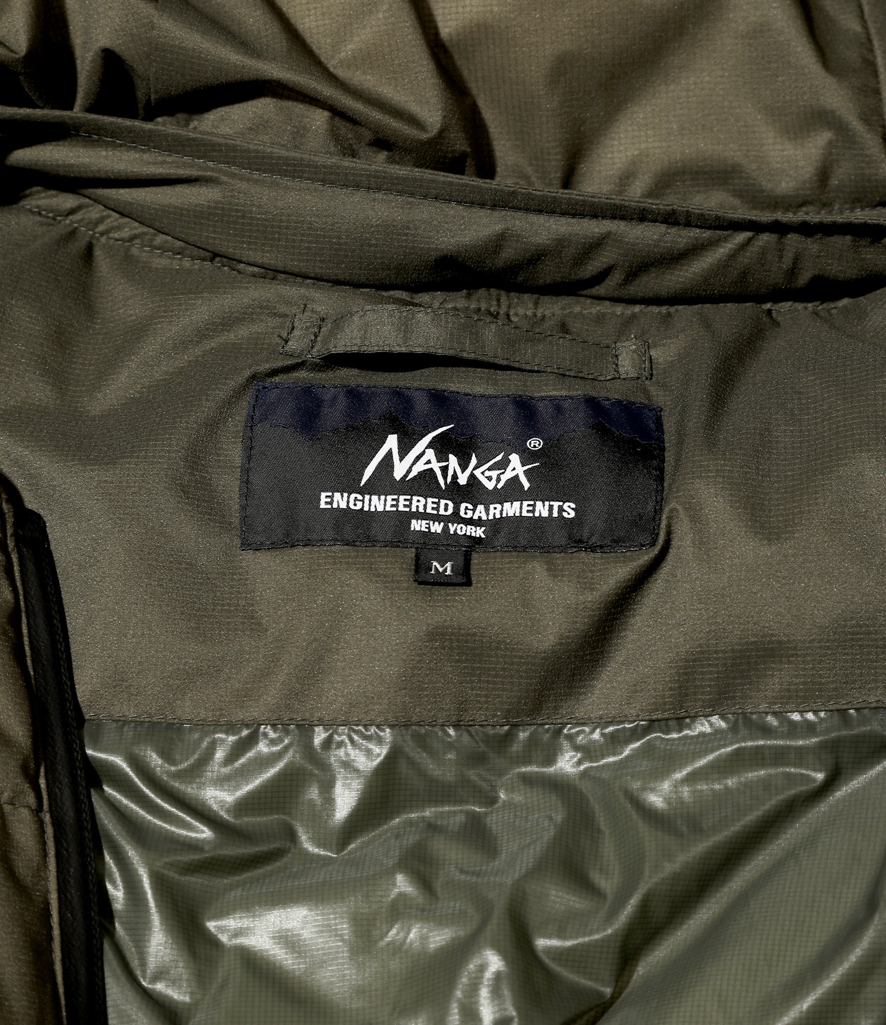 Detachable Down Coat – Khaki Nylon